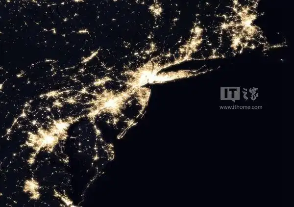 nasa公布最新地球夜景卫星照片