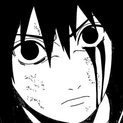 林川佐助动漫男生黑白头像