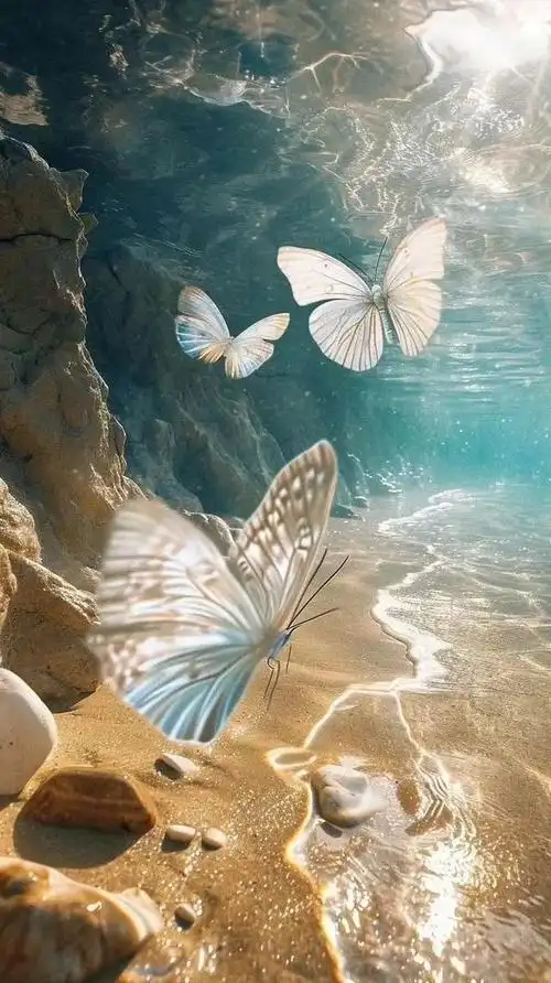 壁纸︳你若盛开,蝴蝶自来;心若浮沉,浅笑安然