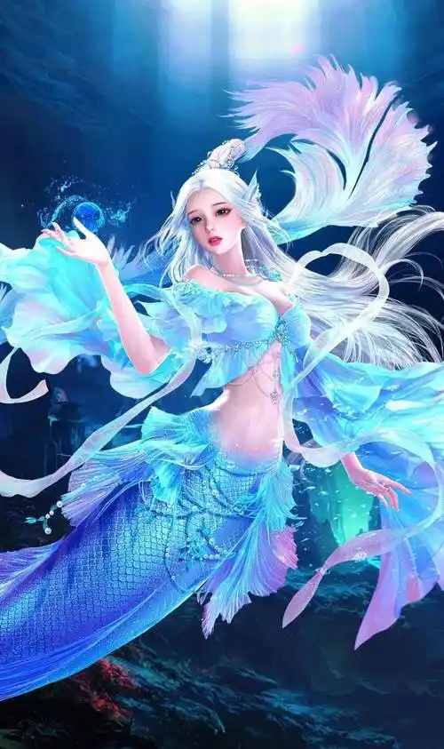 【精选高清壁纸】动漫二次元,美人鱼 鲛人吟,纯美.