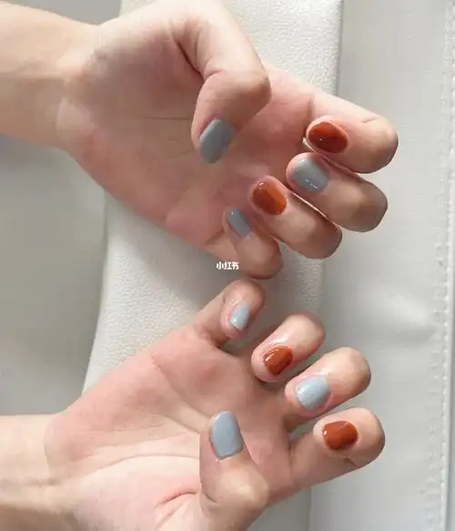 短甲分享适合秋天的美甲