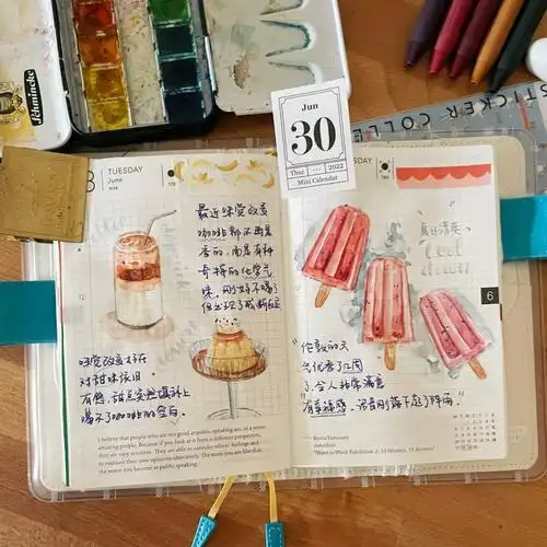 hobonichi手帐清凉夏日特页