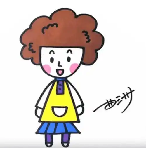 人物简笔画图图妈的画法图片妈妈怎么画母亲节妈妈简笔画画法步骤教程