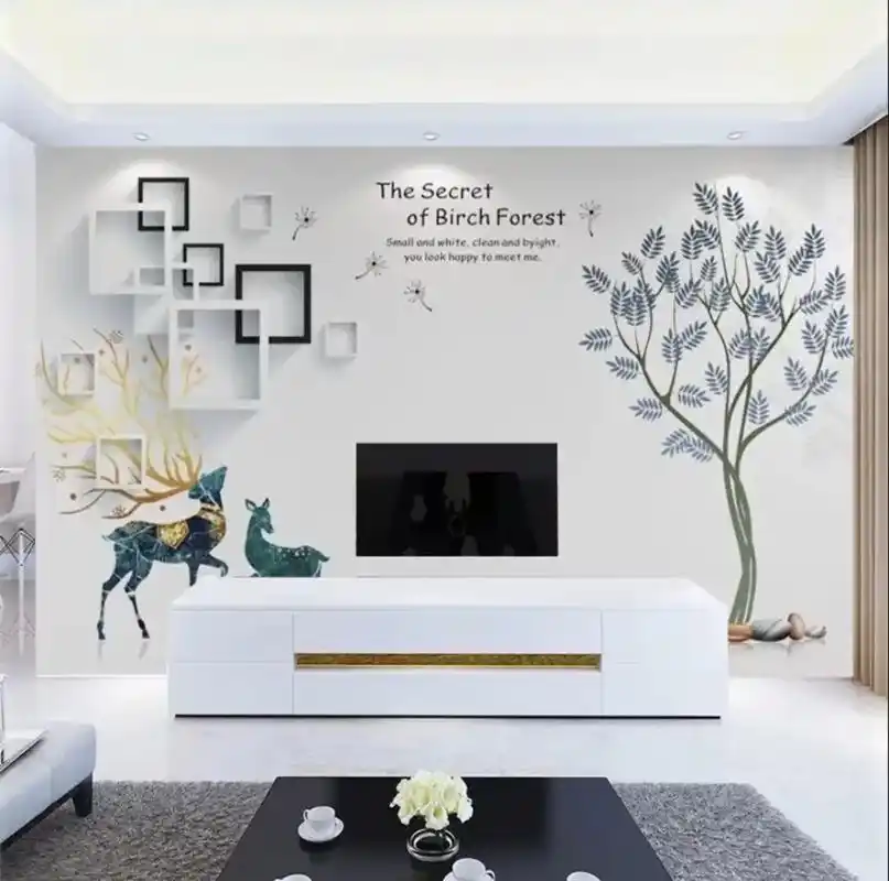 效果图案例 电视墙…#黑白灰风格 现代装修风格 - 抖音