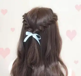 公主头编发如何扎好看 来看清纯公主头编发发型(2)