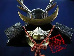 日本武士面具头盔图片