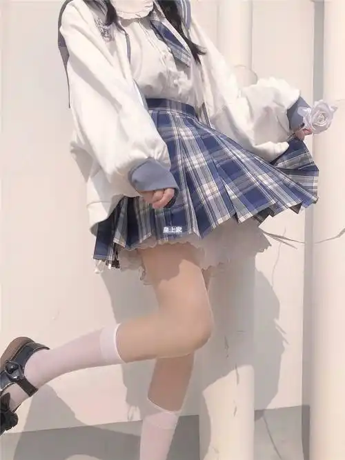 圣茵黛jk裙子格裙小短裙少女夏季半身裙百褶裙学生制服裙全套装原创包