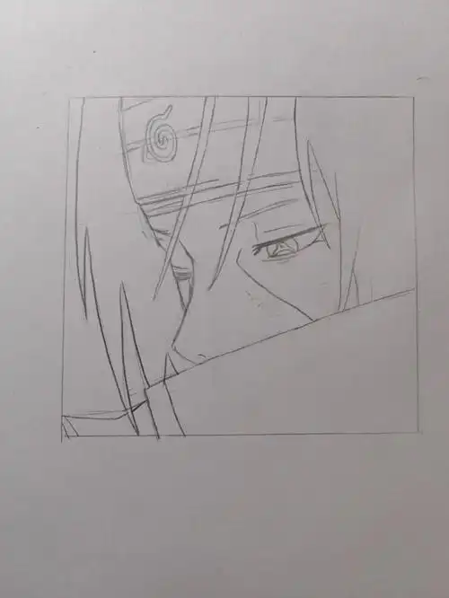 宇智波鼬绘画过程