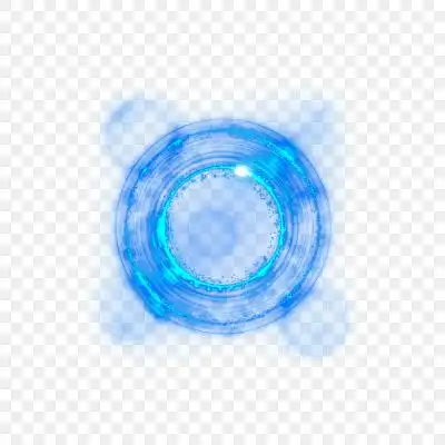 蓝色环形效果