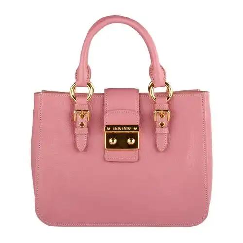 miumiu(缪缪)粉红色皮质两用包