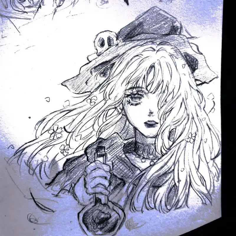 "今晚是个平安夜"单独发一下画过的小女巫#同人 #画画 - 抖音