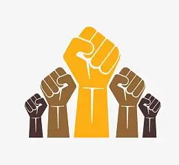 卡通简笔画手绘努力加油拳头装饰