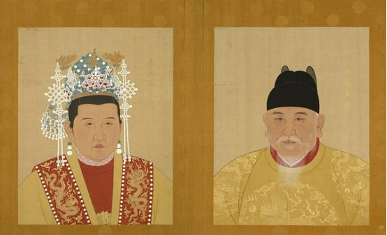 (马皇后与朱元璋/图源百度百科词条)