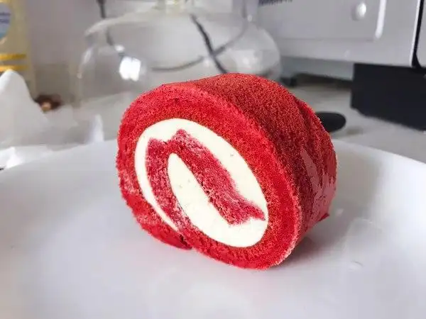 camille瑜做的红丝绒蛋糕卷