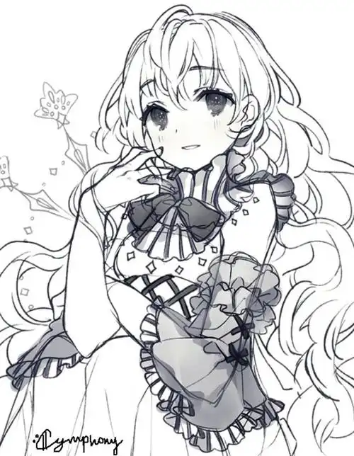 插画手绘 二次元 美女 动漫 萌 壁纸