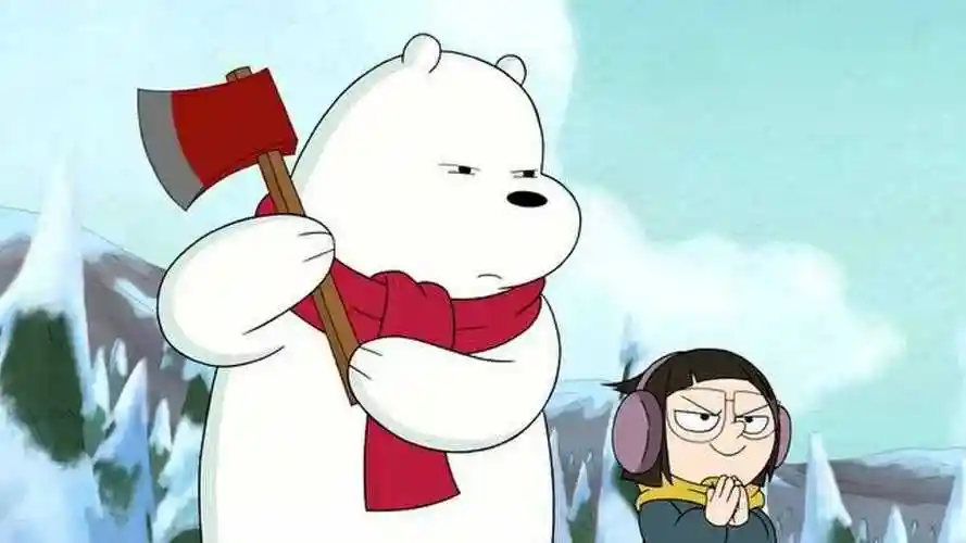 咱们裸熊:砍树是小意思,白熊的斧头都可以抗敌