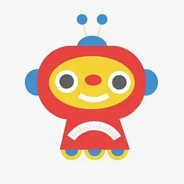 红色卡通版的机器人