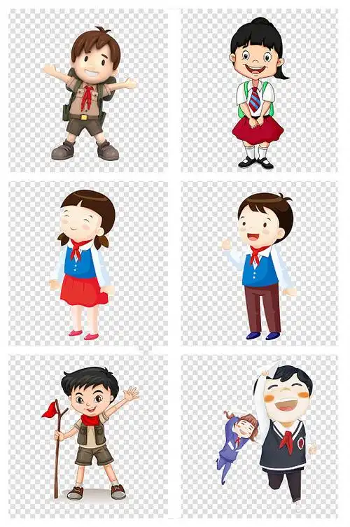 红领巾少先队员儿童