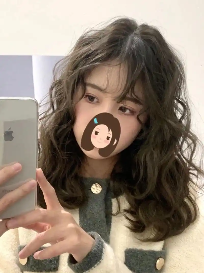 圆脸大脸很适合的法式烫发!