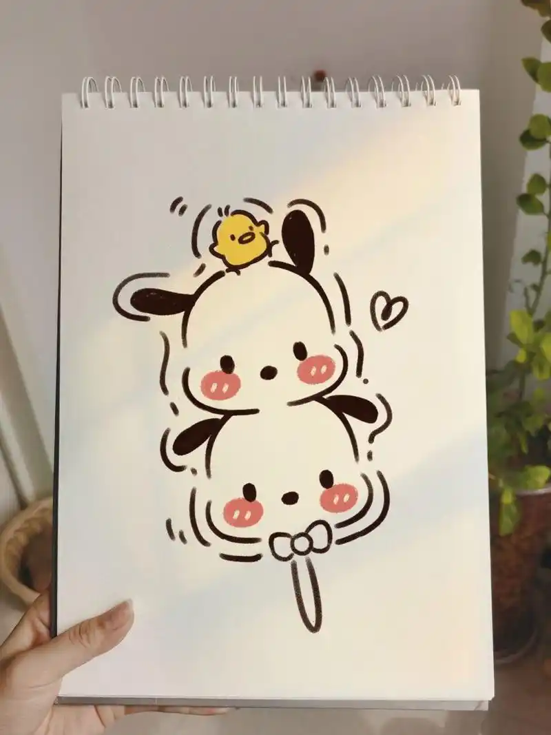 零基础手绘教程|三丽鸥|帕恰狗|绘画|画画 敲可爱帕恰狗冰糖葫芦