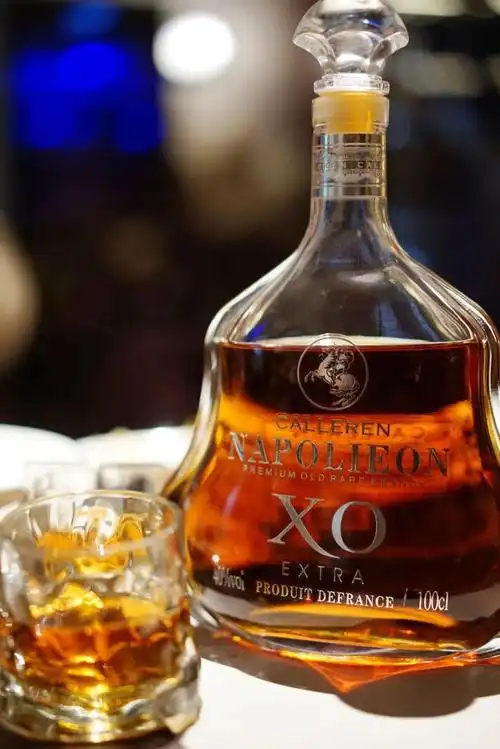 法国拿破仑白兰地xo199元享1l高档礼盒装送定制冰川杯和礼盒