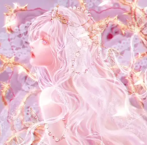 动漫头像戴着王冠的绝美女头