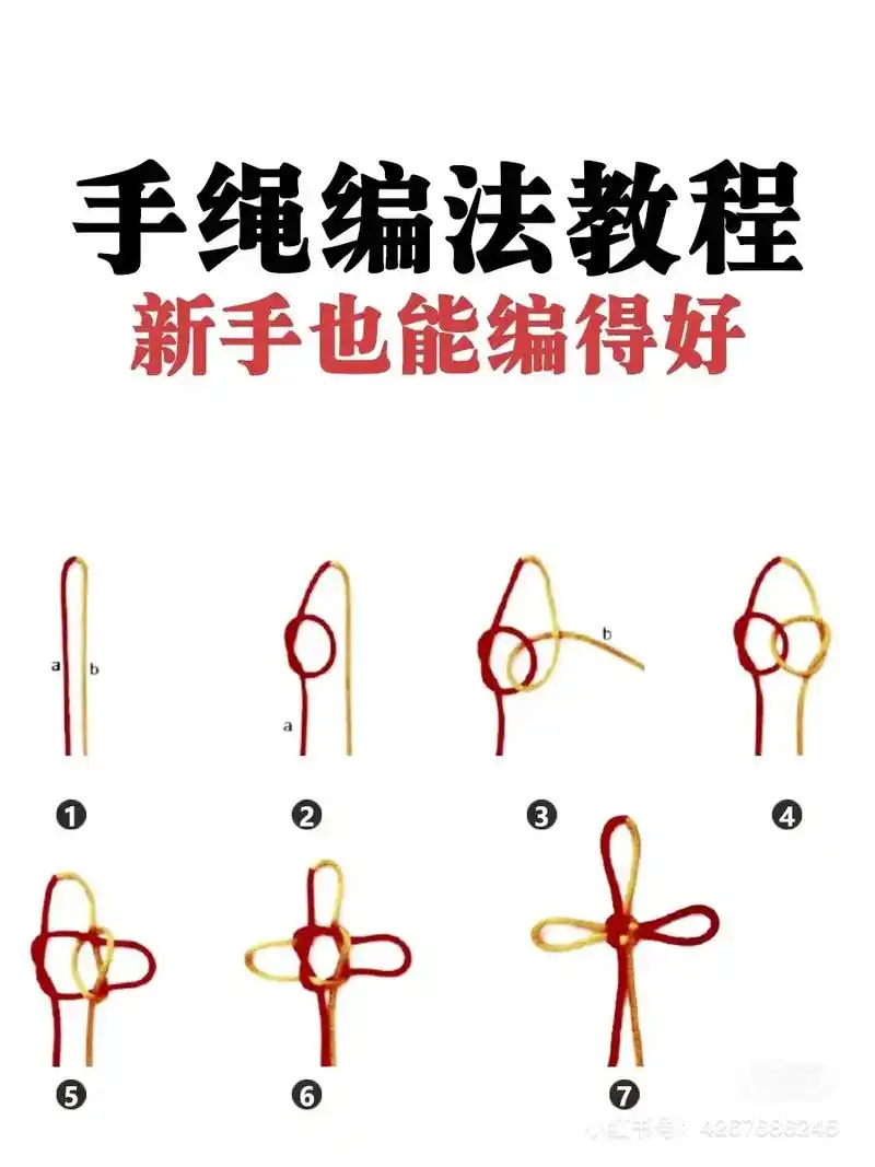 手绳手链基本编法教程,超易学,新手福利 想必很多朋友和小编一 - 抖音
