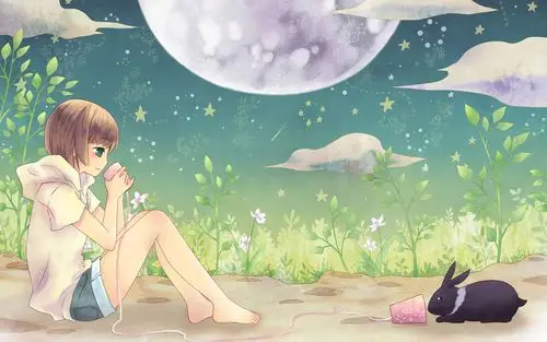 卡通动漫美女,高清图片,电脑桌面-壁纸族