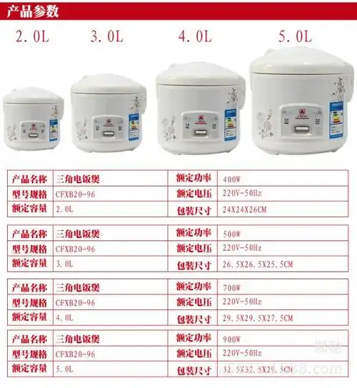 礼品电饭煲 特价时尚耐用电饭煲 不沾加厚内胆500w3l 一件代发