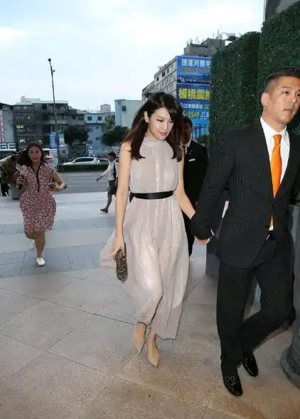 孙志浩,林若亚手牵手出席华心宴