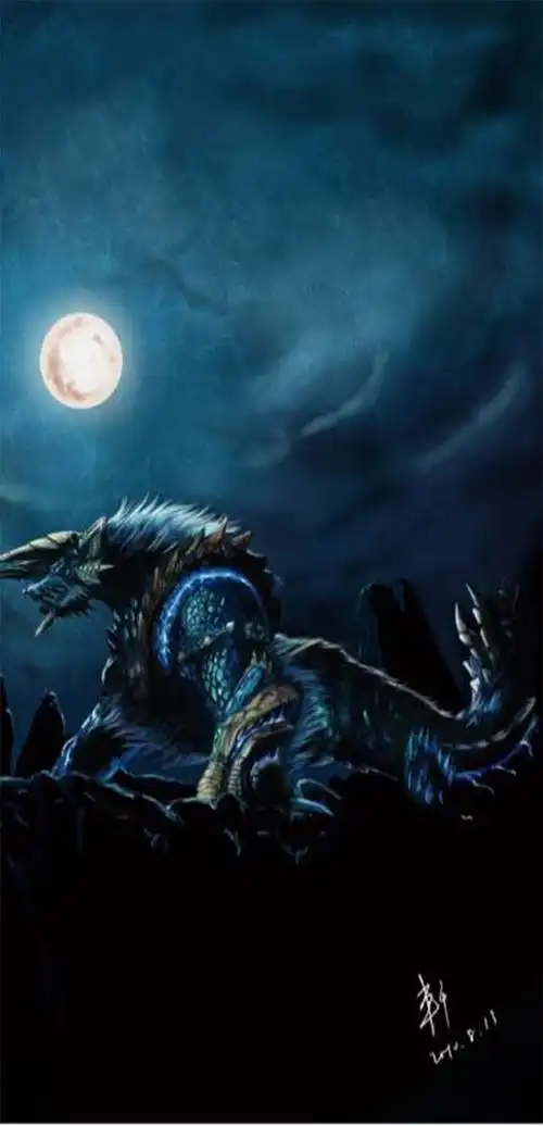 怪物猎人世界雷狼龙帅气图片高清手机壁纸