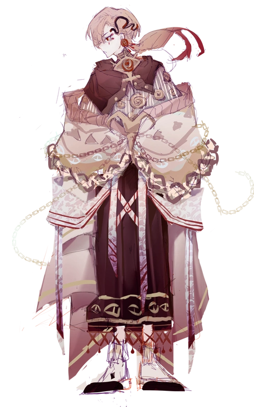 参考例图想给这个oc约服设立绘 模板74抱歉!