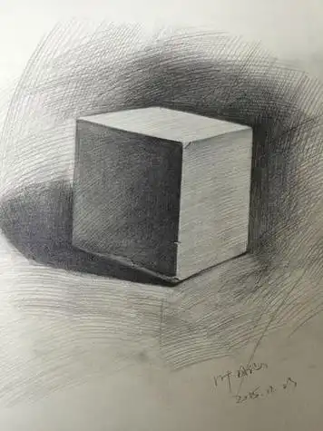 素描立体画 素描立体画正方形体 | 多想派