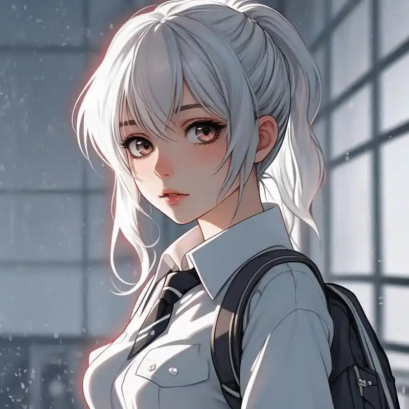 校园白月光女生头像93动漫风格,可爱极了!