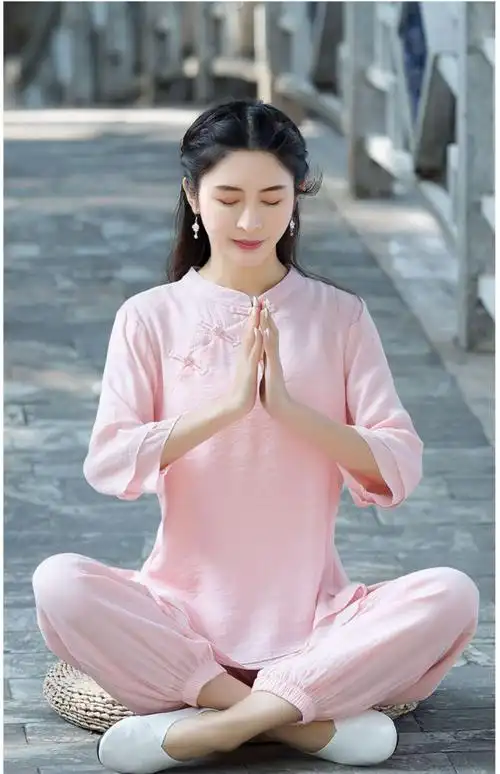 禅服佛系女佛系女装居士服女年轻中国风唐装禅意茶服春夏棉麻禅修服
