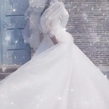 女生半身仙女裙头像图片高清好看不露脸的头像女婚纱裙