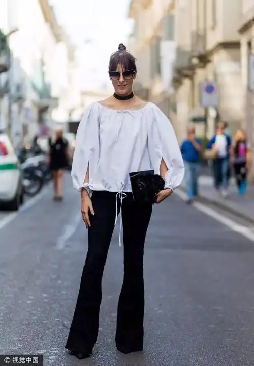 这条黑色喇叭裤真的是闭着眼睛买都不会出错