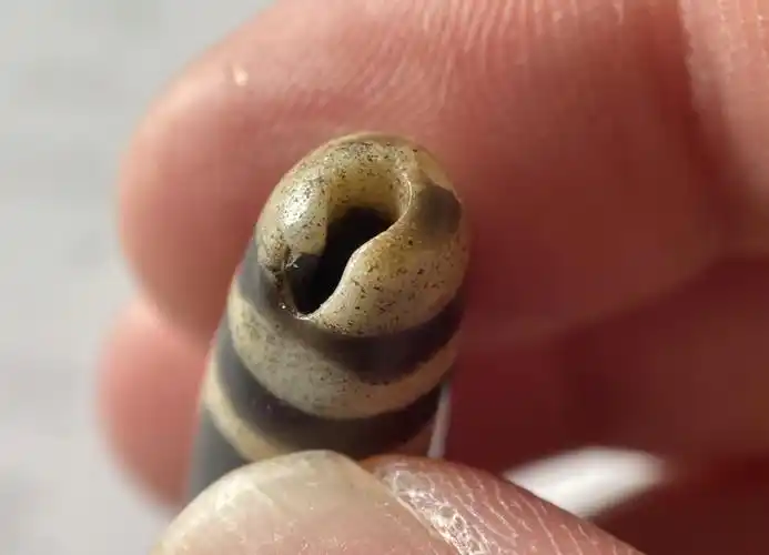 清代精品三眼料器天珠