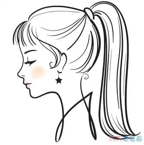 人物头像简笔画大全头像正面简笔画3侧脸人简笔画女侧脸和正脸的简笔