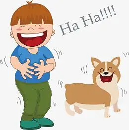 aipng捧腹大笑的卡通男孩pngpng张嘴大笑贴纸pngpng卡通哈哈大笑的