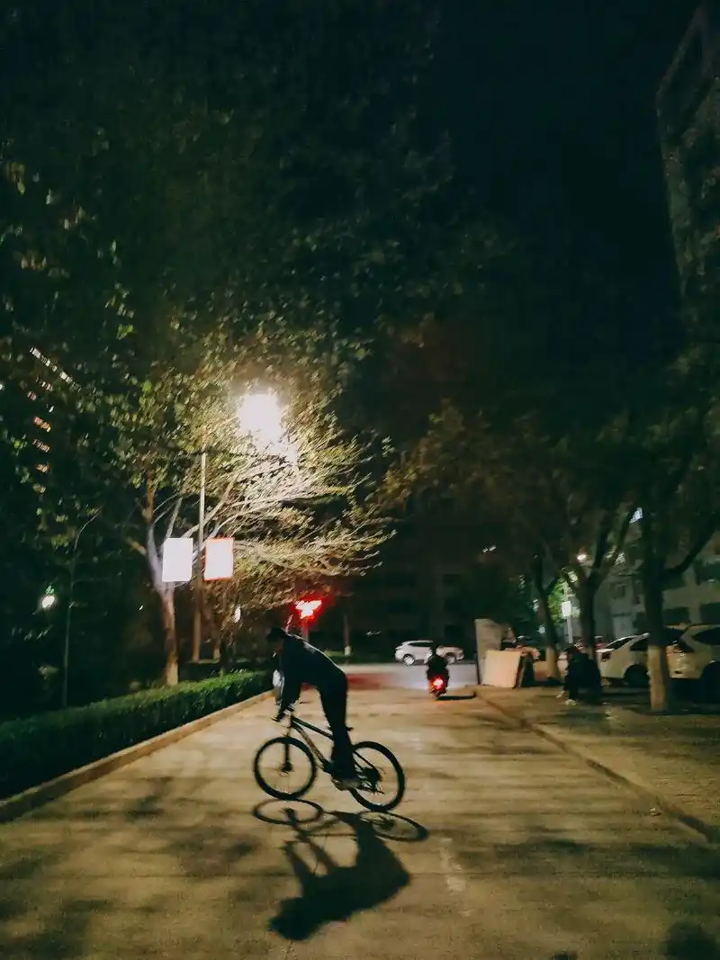 晒一张你相册里的学校吧,凌晨五点的灯光和夜晚九点的影子.#随 - 抖音