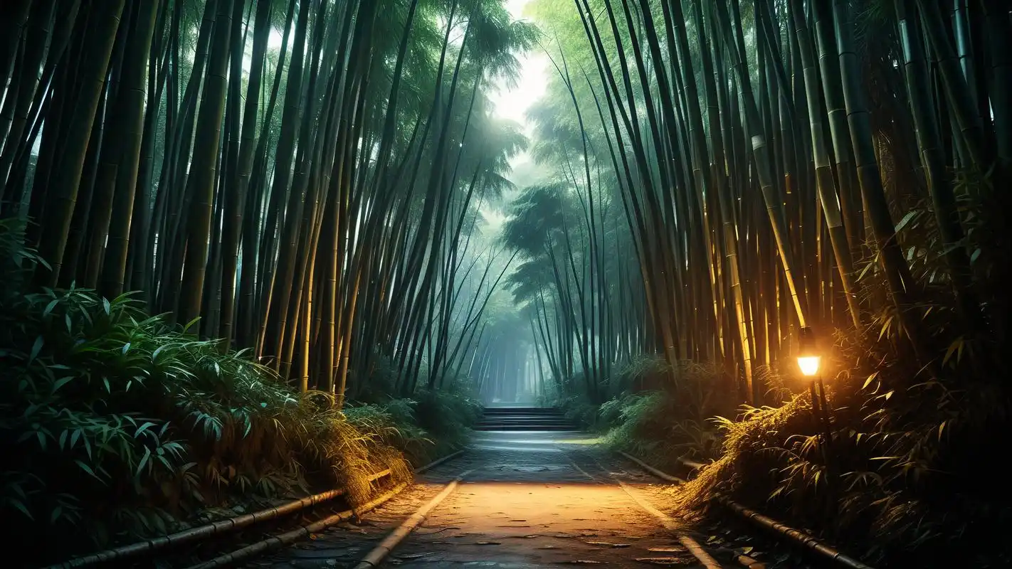 98暗色调竹林壁纸,打造神秘氛围97 喜欢神秘氛围的小伙伴们,这款