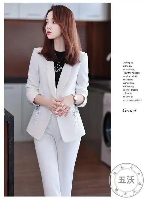 女装套装小西装女神范上镜新闻主持人正装女时尚气质西装套装修身西服