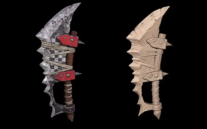 【3d游戏建模】次世代游戏武器高模流程案例讲解_哔哩哔哩_bilibili