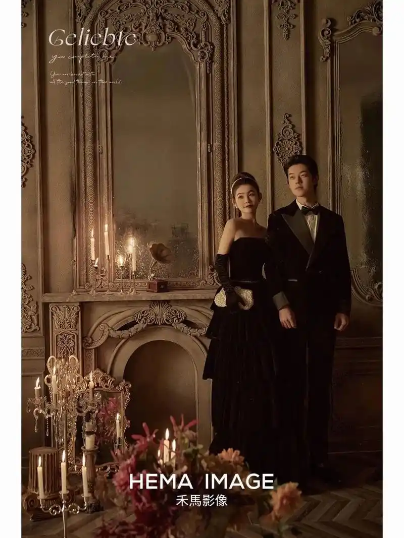 新款影楼旅拍风男服装婚纱摄影主持西服套装.