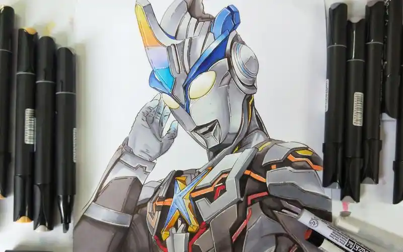 【手绘】用漫画的方式打开艾克斯奥特曼