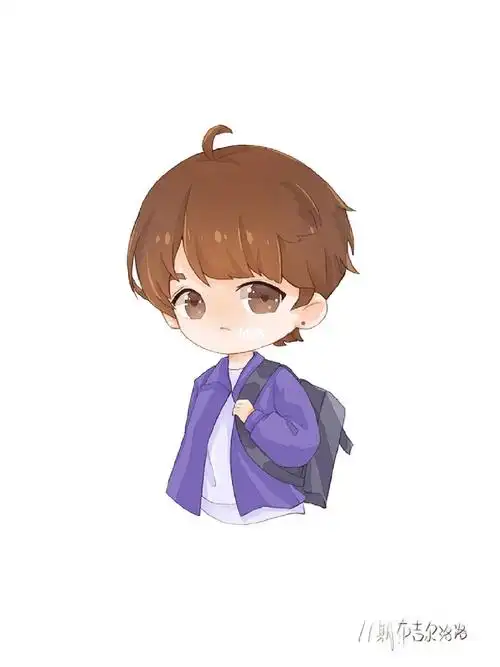 阿肯q版打卡男生头像