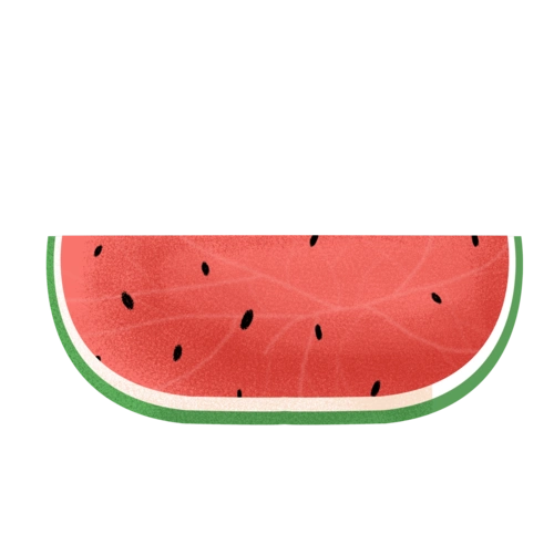 卡通手绘清甜西瓜图片