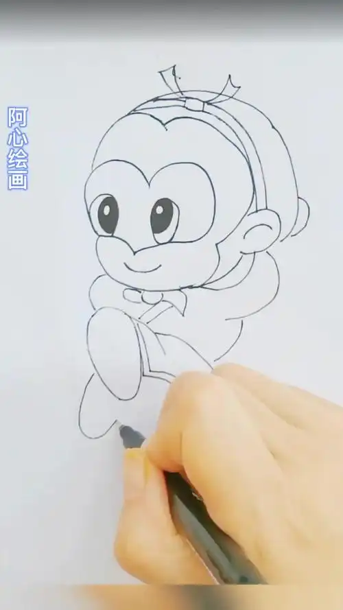 简笔画:美猴王