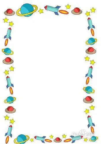 a4版竖屏边框手抄报 边框手抄报